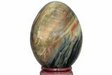 Chatoyant, Polished Arizona Pietersite Egg - Arizona #206518-1
